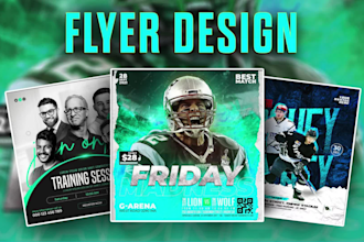 create 3d motion flyers, animated posters banners and video ads for events party
