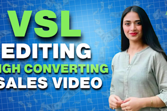 be your vsl editor or video sales letter video maker