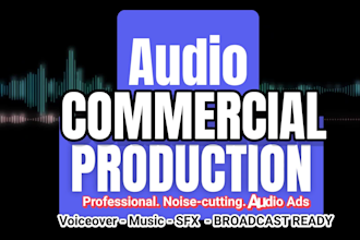 create an audio or radio commercial