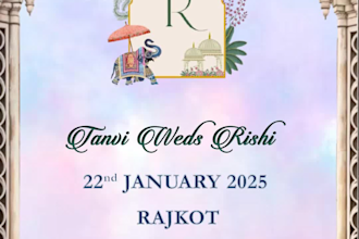 design wedding invitation video or ecards or poster design