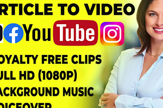 convert your article to video using steve ai