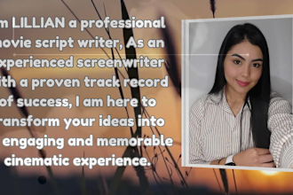 be your screenwriter, writing, movie script, screenplay, scriptwriting, film