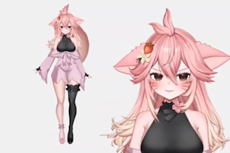 design and rig live2d vtuber model, vtuber rigging in live2d