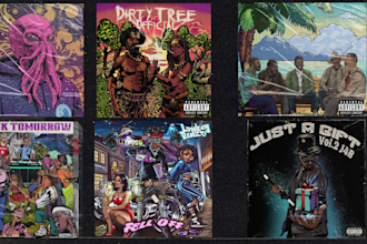 design your album cover, single or mixtape cover art in cartoon, retro, hip hop