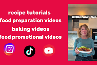 cooking and recipe reels video editing for instagram and tiktok