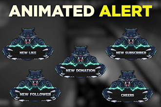 create custom animated alert for your twitch stream