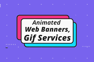 design creative animated GIF banner ads, static and web banners ads