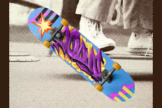 custom skateboard or fingerboard deck design