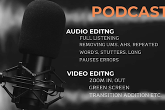 edit podcast audio and video