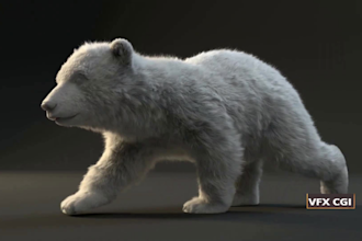 make a realistic 3d animal model, 3d animation, vfx compositing, cgi integration