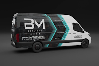 design car, van, truck, trailer, vehicle wrap design
