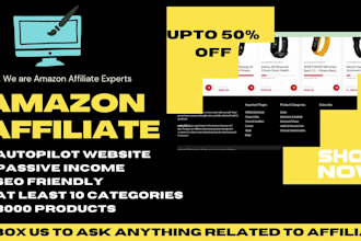 create an autoblog amazon affiliate store or website