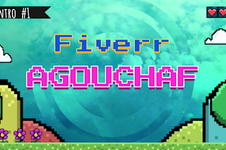 create kids pixel gaming intro outro