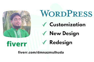 customize, design, redesign, responsive wordpress website