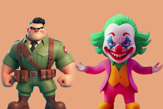 3d cartoon character model sculpt cute toy animal stl blender zbrush 3d printing