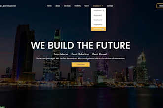 design modern landing page and homepage for you in wordpress
