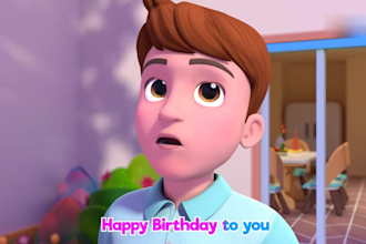 3d kids animation, nursery rhymes, 3d kid song, kid learning video for animation