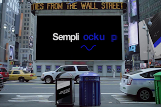 add your logo on screens in new york in video