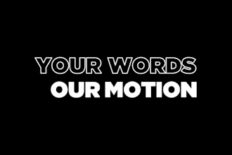 create kinetic typography and text animation explainer video