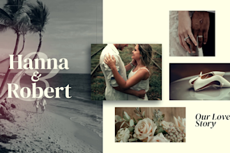 unique wedding slideshows available in 4k
