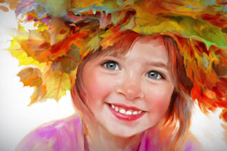 paint a portrait in my watercolor style