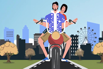 create professional 2d animated explainer video for your business