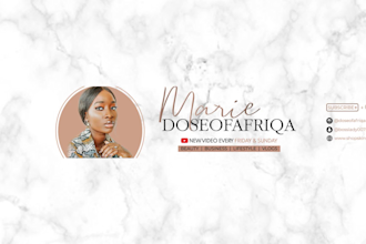 design modern youtube banner