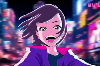 create ai talking avatar or 3d cartoon design for you with images and videos