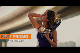 create amazing promotional video or commercial video ads