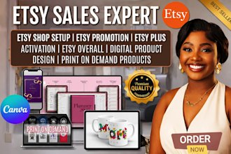 setup etsy shop, etsy digital product, etsy print on demand, etsy SEO listing