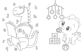 draw coloring book pages for children and adult