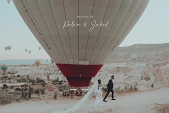 do cinematic wedding video editing or wedding promo