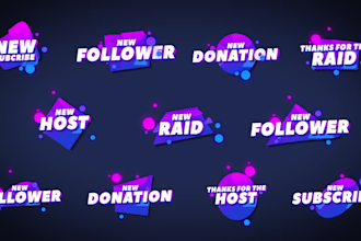 make perfect modern twitch, youtube alerts