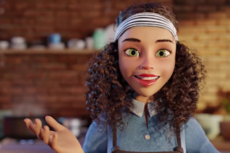 do 3d animation video, cartoon music video disney pixar style short film