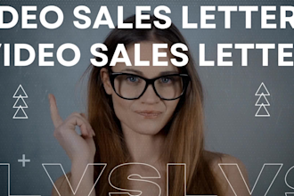 create a cinematic high converting video sales letter vsl