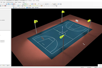 design professional dialux basketball court lighting for all venue types