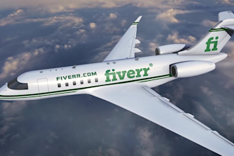 add your logo on a business plane video