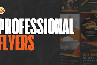 design professional flyer, brochure and business cards