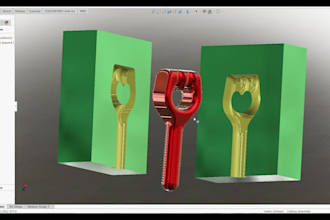 design 3d mechanical parts and molds using solidworks