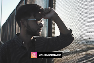 create professional instagram animated lower thirds
