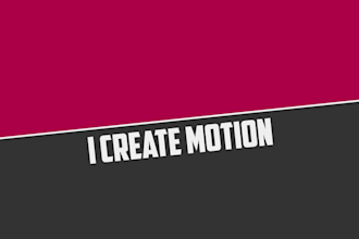 create 2d animation and motion graphics for your business