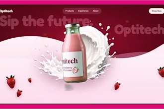 create a cinematic scroll 3d animated website with parallax effects