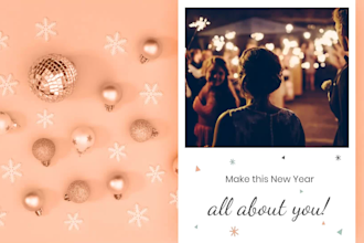 create a christmas or happy new year season greeting video just for 5 dollars