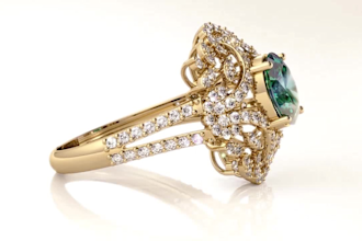 create jewelry design, photorealistic jewelry rendering and jewelry animation
