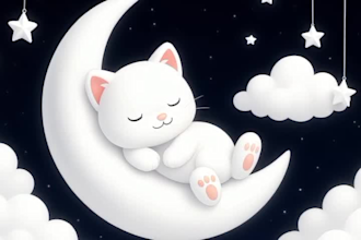create 30 lullaby baby sleep music video for youtube