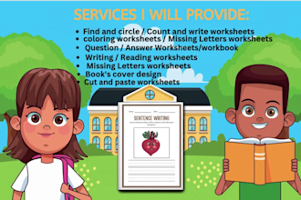 design children workbooks and worksheets
