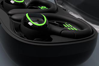 create cgi 3d amazon product animation video 3d earbud animation cinema 4d