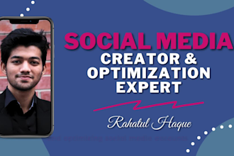 set up and optimize social media accounts, business pages