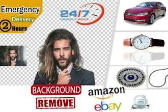 clean up delete erase cut out background in photoshop within 1 hour