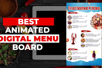 design digital animated menu